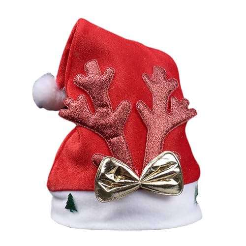 VOCUE Pailletten-Weihnachts-Kopfbedeckung, dicke Plüsch-Kopfbedeckung, weiße pelzige Krempe, für Weihnachtsfeiern, Cosplay-Zubehör VOCUE Pailletten-Weihnachts-Kopfbedeckung, dicke Plüsch-Kopfbedeckung, weiße pelzige Krempe, für Weihnachtsfeiern, Cosplay-Zubehör von VOCUE