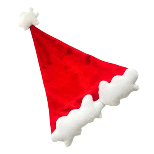 VOCUE Warme Weihnachts-Kopfbedeckung aus dickem Plüsch, weiße Wolken, pelzige Krempe, für Weihnachtsfeiern, Cosplay-Zubehör VOCUE Warme Weihnachts-Kopfbedeckung aus dickem Plüsch, weiße Wolken, pelzige Krempe, für Weihnachtsfeiern, Cosplay-Zubehör von VOCUE
