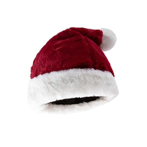 VOCUE Warmer Weihnachtsschal, dicker Plüsch-Kopfbedeckung, weiße pelzige Krempe, für Weihnachtsfeiern, Cosplay-Zubehör VOCUE Warmer Weihnachtsschal, dicker Plüsch-Kopfbedeckung, weiße pelzige Krempe, für Weihnachtsfeiern, Cosplay-Zubehör von VOCUE