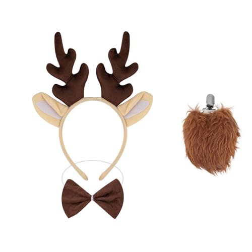 VOCUE Weihnachts-Rentier-Stirnband, verstellbar, festlich, Haarschmuck, Urlaub, Party, Kopfschmuck für Damen und Kinder VOCUE Weihnachts-Rentier-Stirnband, verstellbar, festlich, Haarschmuck, Urlaub, Party, Kopfschmuck für Damen und Kinder von VOCUE