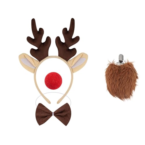 VOCUE Weihnachts-Rentier-Stirnband, verstellbar, festlich, Haarschmuck, Urlaub, Party, Kopfschmuck für Damen und Kinder VOCUE Weihnachts-Rentier-Stirnband, verstellbar, festlich, Haarschmuck, Urlaub, Party, Kopfschmuck für Damen und Kinder von VOCUE