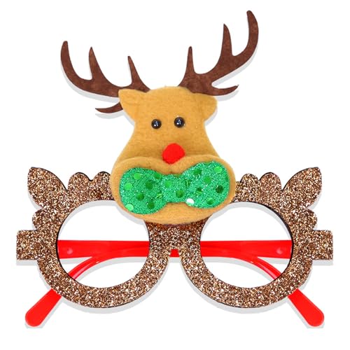 VOCUE Weihnachtsbrillenrahmen, Weihnachtsbrille, Kostüm, kreative Brille, Schneemänner, Party-Zubehör VOCUE Weihnachtsbrillenrahmen, Weihnachtsbrille, Kostüm, kreative Brille, Schneemänner, Party-Zubehör von VOCUE