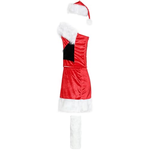 VOCUE Weihnachtsmann-Kostüm, Zubehör mit Weihnachtskleid, Beinärmel, Damen, Weihnachtsmann-Kostüm, Outfits VOCUE Weihnachtsmann-Kostüm, Zubehör mit Weihnachtskleid, Beinärmel, Damen, Weihnachtsmann-Kostüm, Outfits von VOCUE