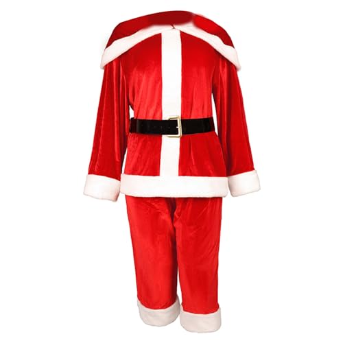 VOCUE Weihnachtsmann-Kostüm-Set für Erwachsene, inklusive Weihnachtsmann-Top Kleidung und Hose, Weihnachtsmann-Taillengürtel für Erwachsene VOCUE Weihnachtsmann-Kostüm-Set für Erwachsene, inklusive Weihnachtsmann-Top Kleidung und Hose, Weihnachtsmann-Taillengürtel für Erwachsene von VOCUE