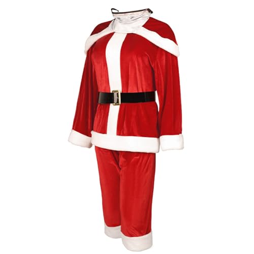 VOCUE Weihnachtsmann-Kostüm-Set für Erwachsene, inklusive Weihnachtsmann-Top Kleidung und Hose, Weihnachtsmann-Taillengürtel für Erwachsene VOCUE Weihnachtsmann-Kostüm-Set für Erwachsene, inklusive Weihnachtsmann-Top Kleidung und Hose, Weihnachtsmann-Taillengürtel für Erwachsene von VOCUE