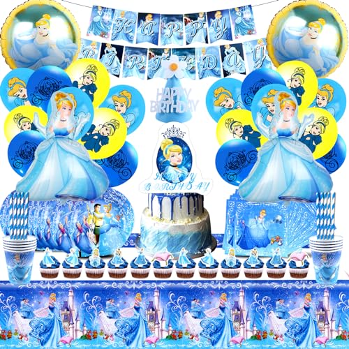 103 Pcs Cinderella Geburtstags Deko, Cinderella Deko Geburtstag Mädchen, Cinderella Luftballon, Aschenputtel Helium Ballon, Cinderella Dekotorte, Cinderella Partygeschirr, Cinderella Geburtstag Teller 103 Pcs Cinderella Geburtstags Deko, Cinderella Deko Geburtstag Mädchen, Cinderella Luftballon, Aschenputtel Helium Ballon, Cinderella Dekotorte, Cinderella Partygeschirr, Cinderella Geburtstag Teller von VOENCSU