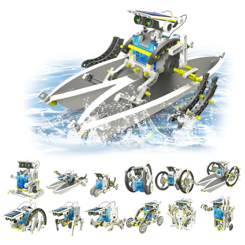 14-in-1 Solar Roboter Spielzeug, Solar Robot Kit, STEM Experimentierbausatz, DIY Konstruktionsspielzeug Bausatz, Coole Idee Geschenk Junge, Geschenke für ab 8+ Jährige Jungs, Solarenergie betrieben 14-in-1 Solar Roboter Spielzeug, Solar Robot Kit, STEM Experimentierbausatz, DIY Konstruktionsspielzeug Bausatz, Coole Idee Geschenk Junge, Geschenke für ab 8+ Jährige Jungs, Solarenergie betrieben von VOHESEA