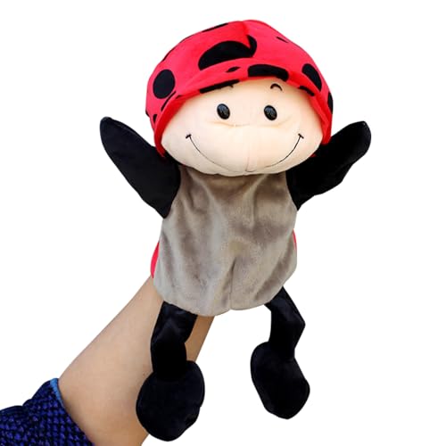 Tierhandpuppen für Kinder, Marienkäfer Handpuppen, Geschichtenerzählen Handpuppen mit Beinen, Tier Fingerpuppen mit bewegliche offene Münder für Unterricht, Vorschule, Geschenke (Marienkäfer) von VOHESEA