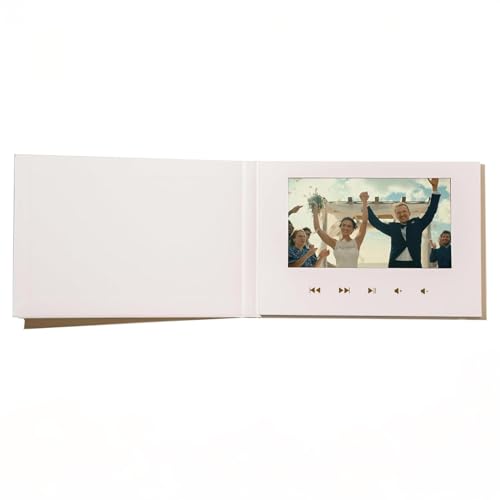 VOICEGIFT Programmierbares HD-Videobuch - Grußkarte inklusive Audio- und Videorecorder für Hochzeit, Verlobung, Weihnachten, Jahrestag, Geburtstag mit 8 GB Speicher von VOICEGIFT