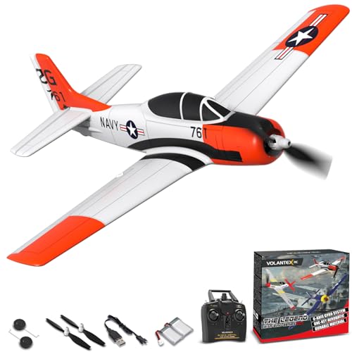VOLANTEXRC T-28 Ferngesteuertes Flugzeug 4-Kanal RC Flugzeug - RTF Modellflugzeug 2.4GHz, Geeignet für Anfänger, Kinder und Erwachsene von VOLANTEXRC