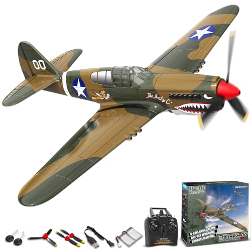 VOLANTEXRC 761-13 RTF 4-Kanal-funkgesteuertes Flugzeug RTF P40 Warhawk, für Anfänger und Experten, mit Xpilot-Stabilisierungssystem und One-Key-Aerobatic VOLANTEXRC 761-13 RTF 4-Kanal-funkgesteuertes Flugzeug RTF P40 Warhawk, für Anfänger und Experten, mit Xpilot-Stabilisierungssystem und One-Key-Aerobatic von VOLANTEXRC