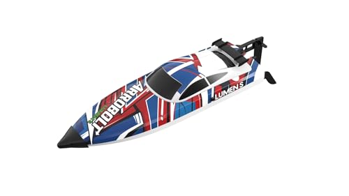 VOLANTEXRC Lumen S, Ferngesteuertes Boot für Pools und Seen, 45+ kmh RC Boot mit Alarmfunktion, 2,4-GHz-Rennboote, RC Boat Speedboot Poolspielzeug für Kinder von VOLANTEXRC