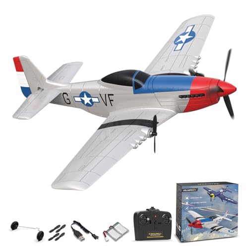 VOLANTEXRC P51D Mustang 3 Kanal Funkgesteuertes Flugzeug RTF mit 2 Batterien 3CH RC Plane RTF RC Segelflugzeugspielzeug für Anfänger, Kinder, Erwachsene VOLANTEXRC P51D Mustang 3 Kanal Funkgesteuertes Flugzeug RTF mit 2 Batterien 3CH RC Plane RTF RC Segelflugzeugspielzeug für Anfänger, Kinder, Erwachsene von VOLANTEXRC