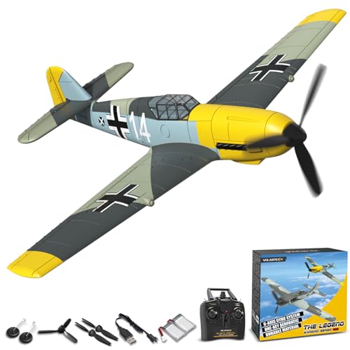 VOLANTEXRC BF-109 V2 Messerschmitt 4CH RC-Flugzeug RTF - 4-Kanal Modellflugzeug für Anfänger, Kinder und Erwachsene von VOLANTEXRC