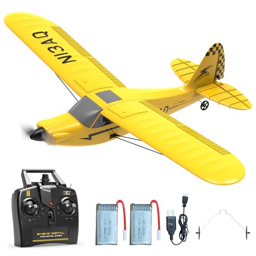 VOLANTEXRC RC Flugzeug für Anfänger, Sport Cub S2 Ferngesteuertes Flugzeug, 3CH Funkgesteuertes Flugzeug für Erwachsene und Kinder mit Xpilot Stabilisierungssystem RC Flugzeug Spielzeug (761-14) von VOLANTEXRC