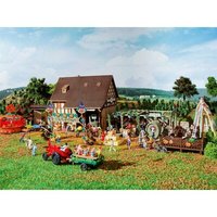 VOLLMER 43009 H0 Herbstfest mit Kürbisstand, Beleuchtung und Zubehör, Funktionsbausatz von VOLLMER