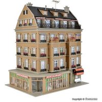 VOLLMER 43781 H0 Restaurant mit Inneneinrichtung und LED-Beleuchtung, Funktionsbausatz von VOLLMER