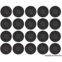 VOLLMER 48283 H0 Set Gullideckel aus Steinkunst, 20 Stück von VOLLMER