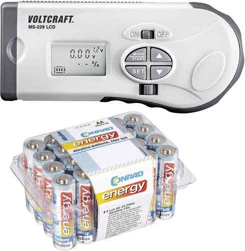 VOLTCRAFT Batterietester MS-229 Messbereich (Batterietester) 1,2 V, 1,5 V, 3 V, 9 V, 12V Akku, Batte von VOLTCRAFT