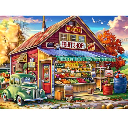 500-teiliges Puzzle für Erwachsene, Feldzeltpuzzle, Landschaftspuzzle, kreative Spiele, Feiertags-Partygeschenke, lustiges und herausforderndes Familienspiel für von VOLUVOLU