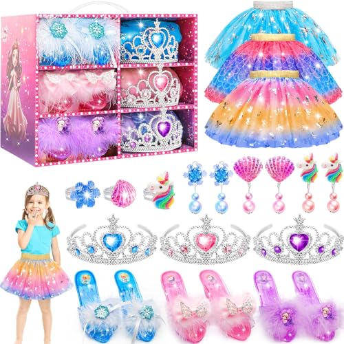 Spielzeug für Mädchen, Prinzessinnenkleider für Mädchen, Einhörner, Geschenke für Mädchen, Prinzessinnen-Dress Up Kleidung für kleine Mädchen, Röcke, Prinzessinnenschuhe, Kronen, Schmuck, 2, 3, 4, 5 Spielzeug für Mädchen, Prinzessinnenkleider für Mädchen, Einhörner, Geschenke für Mädchen, Prinzessinnen-Dress Up Kleidung für kleine Mädchen, Röcke, Prinzessinnenschuhe, Kronen, Schmuck, 2, 3, 4, 5 von VONZAWAY