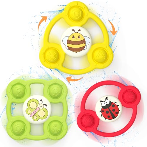 Saugnapf Spielzeug Baby, 3 Stück Sicheres Badewannenspielzeug ab 3 6 9 12 Monate, Tischspielzeug Baby Saugnapf,Sensorik Lernspielzeug mit Starkem Saugnapf Geschenk 1 Jahr Mädchen & Jungen 1-3 Jahre Saugnapf Spielzeug Baby, 3 Stück Sicheres Badewannenspielzeug ab 3 6 9 12 Monate, Tischspielzeug Baby Saugnapf,Sensorik Lernspielzeug mit Starkem Saugnapf Geschenk 1 Jahr Mädchen & Jungen 1-3 Jahre von VORENUS