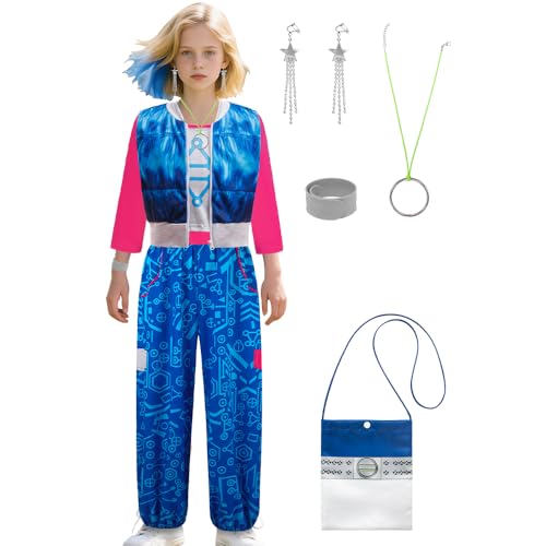 VORLITS Blauer Halloween-Cosplay-Anzug für Damen, Blau, 7-8 Years von VORLITS