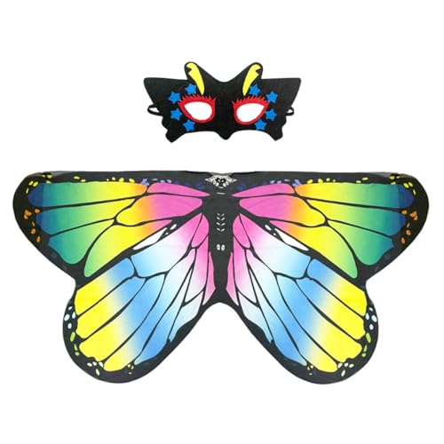 VOSAREA 1 Satz Halloween Umhang Seide mit Maske Bunte Cosplay Requisite für Halloween und Themenpartys Einheitsgröße VOSAREA 1 Satz Halloween Umhang Seide mit Maske Bunte Cosplay Requisite für Halloween und Themenpartys Einheitsgröße von VOSAREA