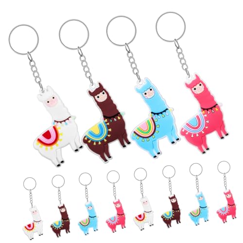 VOSAREA 12Stücke Alpaka Schlüsselanhänger Süße Cartoon Schlüsselanhänger für Taschen Rucksäcke und Stabile Anhänger VOSAREA 12Stücke Alpaka Schlüsselanhänger Süße Cartoon Schlüsselanhänger für Taschen Rucksäcke und Stabile Anhänger von VOSAREA
