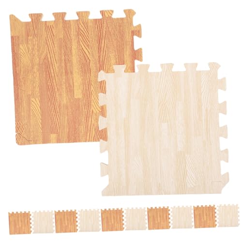VOSAREA 12Stücke Teiliges Quadratisches Puzzle Eva Bodenpolster Schadstofffrei Ineinandergreifende Spielmatte für Holzoptik VOSAREA 12Stücke Teiliges Quadratisches Puzzle Eva Bodenpolster Schadstofffrei Ineinandergreifende Spielmatte für Holzoptik von VOSAREA