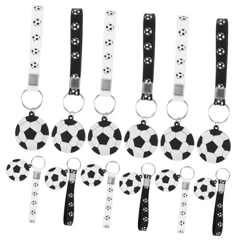 VOSAREA 12stücke Fußball Schlüsselanhänger Weiße Und Schwarze Deko Für Taschen Und Schlüssel Für Kindergeburtstage Und Fußballpartys VOSAREA 12stücke Fußball Schlüsselanhänger Weiße Und Schwarze Deko Für Taschen Und Schlüssel Für Kindergeburtstage Und Fußballpartys von VOSAREA