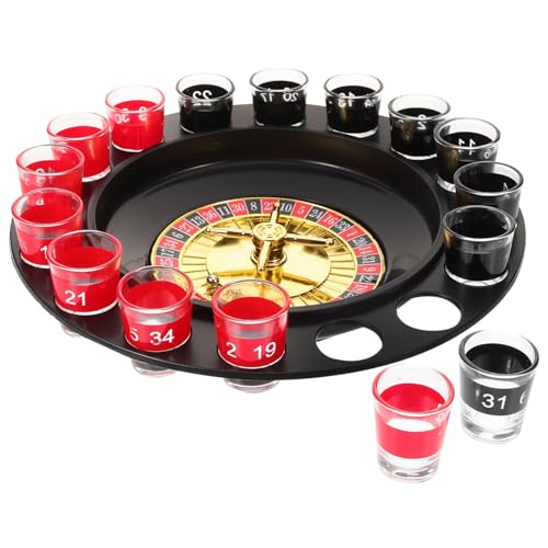 VOSAREA 1Satz Reusable Drinking Roulette Set Fun Interactive Drinking Game with Design for Parties and Gatherings Durable Plastic and Glass Materials VOSAREA 1Satz Reusable Drinking Roulette Set Fun Interactive Drinking Game with Design for Parties and Gatherings Durable Plastic and Glass Materials von VOSAREA