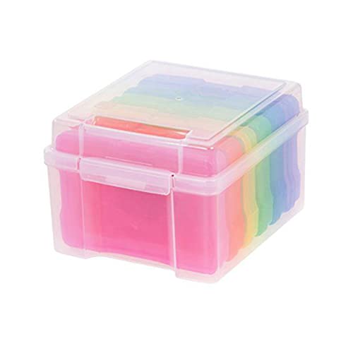 VOSAREA 1Satz Speicherbox mit Trennwänden Teiliges für Grußkarten Postkarten und Scrapbooking Langlebiges Transparentes Design Hochwertigem Kunststoff von VOSAREA