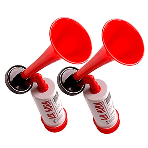 VOSAREA 2 Stück Fan-Horn Weht Party Draußen Gehaltenen Stadion Trompete Megaphon Blau Fußball-Events Air Horn Für Sportveranstaltungen Eins Groß Warnung Luft Aluminium von VOSAREA