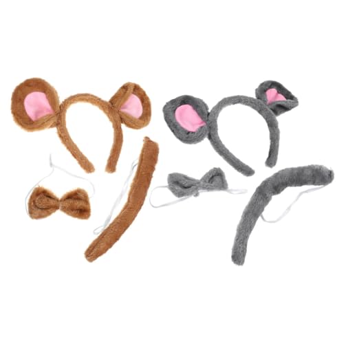 VOSAREA 2Satz Tier Cartoon Stirnband für Erwachsene und Plüsch Mausohren Kostüm Zubehör für Halloween Cosplay und Partys Bequemes und Lustiges Haaraccessoire Teiliges VOSAREA 2Satz Tier Cartoon Stirnband für Erwachsene und Plüsch Mausohren Kostüm Zubehör für Halloween Cosplay und Partys Bequemes und Lustiges Haaraccessoire Teiliges von VOSAREA