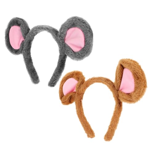 VOSAREA 2Stücke Niedliches Mausohren Stirnband für Frauen Tierohren Haarreif für Cosplay Partys und Aufführungen Bequemes und Lustiges Accessoire VOSAREA 2Stücke Niedliches Mausohren Stirnband für Frauen Tierohren Haarreif für Cosplay Partys und Aufführungen Bequemes und Lustiges Accessoire von VOSAREA