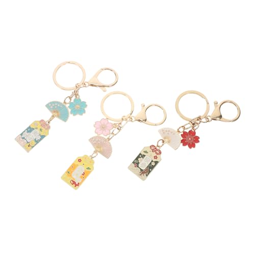 VOSAREA 3 Stück Japanischer Kirschblüten-schlüsselanhänger, Niedlicher Blumenfächer-anhänger, Schlüsselanhänger Für Taschen, Rucksäcke Und Geldbörsen, Dekorative Schlüsselanhänger VOSAREA 3 Stück Japanischer Kirschblüten-schlüsselanhänger, Niedlicher Blumenfächer-anhänger, Schlüsselanhänger Für Taschen, Rucksäcke Und Geldbörsen, Dekorative Schlüsselanhänger von VOSAREA
