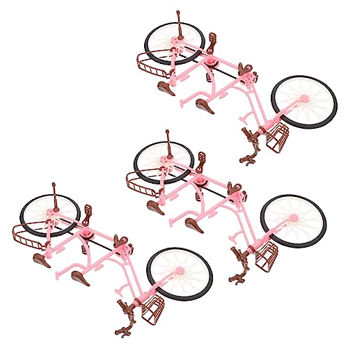 VOSAREA 3Stücke Bicycle Model Creative Desktop Decoration for Fun Bike Toy for Room Decor Educational Play Enhance Parent Child Bonding von VOSAREA