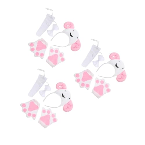 VOSAREA 3st Schaf Stirnband Ziegenstirnband Und Handschuhe Schaf-kostüm-fliege Flauschiges Ziegenkostüm Schafpfotenhandschuhe Flauschiges Schafkostüm Ziegenkostüm Für Party Stoff VOSAREA 3st Schaf Stirnband Ziegenstirnband Und Handschuhe Schaf-kostüm-fliege Flauschiges Ziegenkostüm Schafpfotenhandschuhe Flauschiges Schafkostüm Ziegenkostüm Für Party Stoff von VOSAREA