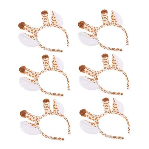 VOSAREA 6Stücke Teiliges Giraffen Haarreifen für Kuscheliges Tier Stirnband Haar Accessoire für Partys Cosplay und Fotoshootings Langlebig und Sicher für Täglichen VOSAREA 6Stücke Teiliges Giraffen Haarreifen für Kuscheliges Tier Stirnband Haar Accessoire für Partys Cosplay und Fotoshootings Langlebig und Sicher für Täglichen von VOSAREA