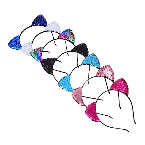 VOSAREA 7stücke Teiliges Katzenohren Haarreifen Glitzernde Festival-haarbänder Für Junge Mädchen Accessoires Für Partys Cosplay Und Tägliche Nutzung VOSAREA 7stücke Teiliges Katzenohren Haarreifen Glitzernde Festival-haarbänder Für Junge Mädchen Accessoires Für Partys Cosplay Und Tägliche Nutzung von VOSAREA