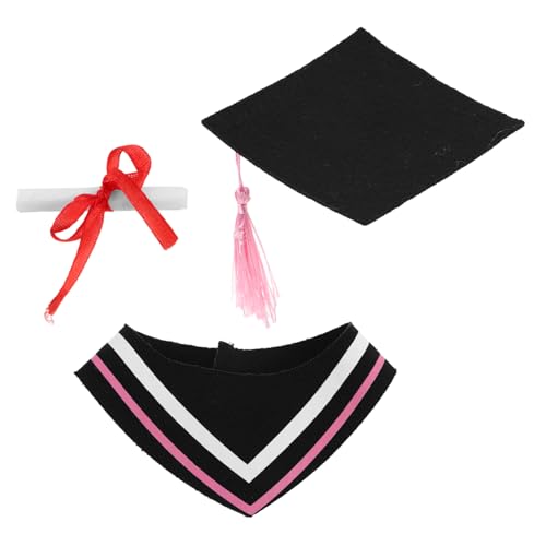 VOSAREA Abschluss-outfit, Stofftiere, Abschlusskostüm, Niedliche Puppenkleidung, Kleid, Mütze Und Scroll-bär-kostüm, Plüschbär-kleidungsset VOSAREA Abschluss-outfit, Stofftiere, Abschlusskostüm, Niedliche Puppenkleidung, Kleid, Mütze Und Scroll-bär-kostüm, Plüschbär-kleidungsset von VOSAREA