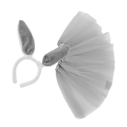 VOSAREA Hasenohren Stirnband und Tüllrock für Partys Cosplay und Hochwertigem Material für Kreative Feiern und Besondere Anlässe von VOSAREA