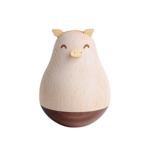 VOSAREA Holz Spielzeug Stehauffigur Stehauf Pinguin Bär Rentier Figur Dekofigur Rassel Babyspielzeug Kinder Holzspielzeug VOSAREA Holz Spielzeug Stehauffigur Stehauf Pinguin Bär Rentier Figur Dekofigur Rassel Babyspielzeug Kinder Holzspielzeug von VOSAREA