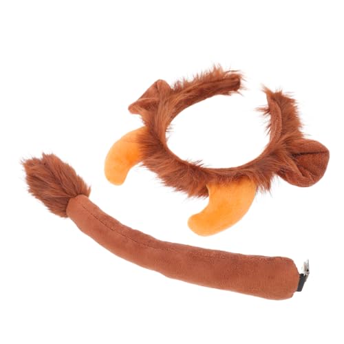 VOSAREA Kuscheliges Kuhkostüm Set Stirnband mit Kälberhörnern und Passendem für Karneval Rollenspiel und Bühnenauftritte Weiches Material Bequem und Strapazierfähig von VOSAREA