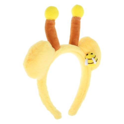 VOSAREA Niedliches Bärenohren-stirnband Mit Bienenantenne Für Halloween-party, Niedliches Tierohren-kostüm-haarband Für Frauen Und Mädchen, Plüsch-stirnband VOSAREA Niedliches Bärenohren-stirnband Mit Bienenantenne Für Halloween-party, Niedliches Tierohren-kostüm-haarband Für Frauen Und Mädchen, Plüsch-stirnband von VOSAREA