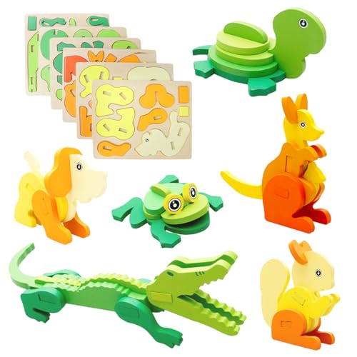 3D Kinder Holzpuzzle Spielzeug, Holzspielzeug Puzzle Kinder,Tier Puzzle Pädagogische Spielzeug,3D Cartoon Puzzle Spielzeug,lernendes Pädagogisches für Kleinkinder und Vorschulkinder 3D Kinder Holzpuzzle Spielzeug, Holzspielzeug Puzzle Kinder,Tier Puzzle Pädagogische Spielzeug,3D Cartoon Puzzle Spielzeug,lernendes Pädagogisches für Kleinkinder und Vorschulkinder von VOSSOT