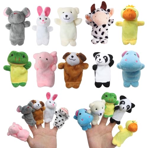 Finger Plüschtier für Kinder,10 Stück Tiere Fingerpuppen Set,Kindergeburtstag Finger Plüschtier Set,Kleine Fingerpuppen Spielzeug,Tier Fingerspielzeug für Ostern Weihnachten Geburtstag Geschenke Finger Plüschtier für Kinder,10 Stück Tiere Fingerpuppen Set,Kindergeburtstag Finger Plüschtier Set,Kleine Fingerpuppen Spielzeug,Tier Fingerspielzeug für Ostern Weihnachten Geburtstag Geschenke von VOSSOT