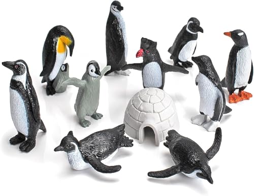 VOSSOT 11 Stück Pinguin Figuren,Realistische Pinguinfiguren Spielzeug,Pinguin Tiere-Figuren Set,Pinguin Spielzeug,Polartiere,Pinguin Kuchen Topper,Nette Pinguin Figuren,Antarktis Tierfiguren VOSSOT 11 Stück Pinguin Figuren,Realistische Pinguinfiguren Spielzeug,Pinguin Tiere-Figuren Set,Pinguin Spielzeug,Polartiere,Pinguin Kuchen Topper,Nette Pinguin Figuren,Antarktis Tierfiguren von VOSSOT