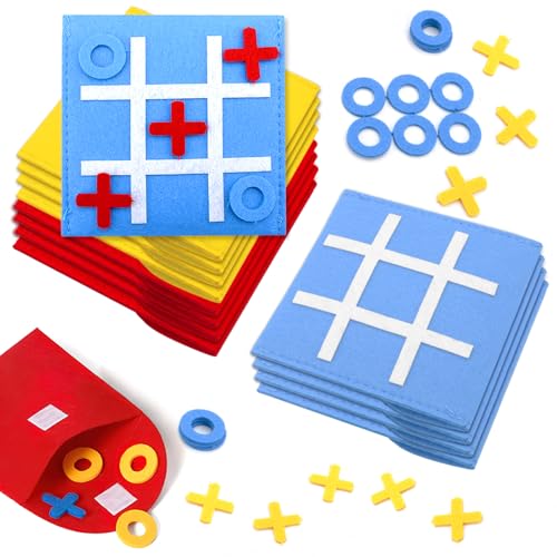 VOSSOT 12 Stück Tic Tac Toe Spiel für Kinder,Filz Brettspiel Spielzeug,Mini-Brettspiel Spielzeug,Bunt Tic Tac Town Spiel,Brettspiel für Kinder und Familie,Lernbrettspiel Spielzeug für Geburtstag VOSSOT 12 Stück Tic Tac Toe Spiel für Kinder,Filz Brettspiel Spielzeug,Mini-Brettspiel Spielzeug,Bunt Tic Tac Town Spiel,Brettspiel für Kinder und Familie,Lernbrettspiel Spielzeug für Geburtstag von VOSSOT